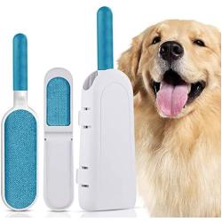 laamei Pet Hair Removal Tool-Pet Hair Remover Lint Brush- Double Sided Dog & Cat Fur Remover for Furniture Clothing Car Seat Carpet Couch Sofa, Portable Pet Fur Cleaner Tool for Travel