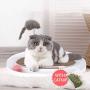GOHOO PET Cat Scratching Pad Cardboard Cat Tracks Toy Ball Cats Scratching Toy Kitten Scratcher with Interactive Exercise Training Mouse