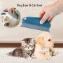 YALAMI Pet Hair Remover Brush, Pet Hair Detailer with Dilated Handle Multifunctional Dog & Cat Hair Remover for Cars Laundry Carpets Sofa Clothes Clothing Home Furniture Beds Couches Blue & Light Blue