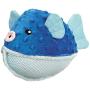 Grriggles Aqua Dudes Ball Shaped Squeak Dog Chew Toy