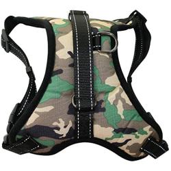 Hellopet Dog Harness No-Pull Reflective Adjustable Outdoor Pet Vest Oxford Fabirc for Small Medium Large Dogs