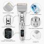 Dog Clippers, Professional Dog Grooming Clipper 5-Speed Low Noise Electric Hair Clippers High Power Rechargeable Cordless Pet Grooming Kit Tools for Small Large Dogs Cats Pets with Thick Heavy Coats