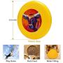 Pet Frisbee Flying Disc Dog Toy - Multifunction Longhorn Steer Marion Rose