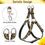 PUPTECK No Pull Dog Harness with Leash and Collar Set - Sunflower Adjustable and Durable Dog Harness for Small Medium Dogs Outdoor Walking