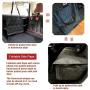 GAXCO Dog Car Seat Cover, Convertible Dog Hammock with Mesh Window for Back Seat, Waterproof Scratchproof Pet Back Seat Protector with 3 Storage Pockets, Durable Dog Seat Cover for Cars Trucks SUVs