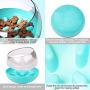 MKLZ Slow Feeder Dog Bowls,Puzzle Dog Bowl Slow Feeders,Fun Slow Feeder Cat Bowl,Round Interactive Tumbler Maze Food Feeder Dish,Pet Bowls(Blue)