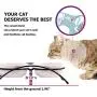 JanYoo Ceramic Cat Bowls Food Feeding Stand Elevated Dog Bowl Outdoor Non-Skid