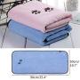 Legendog Dog Towels, 2PCS Super Absorbent Pet Bath Towel Microfiber Dog Drying Towel for Small, Medium, Large Dogs and Cats, Dog Towel for Indoor and Outdoor with Pet Bath Brush (Blue + Pink)