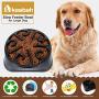 KASBAH Slow Feeder Dog Bowl for Large Dogs, Anti-Gulping Maze Dog Food Bowl Bloat Stop Puzzle Bowl Non-Toxic Eco Friendly Anti-Choke Large Dog Bowls, One Size, E-Black