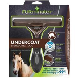 Furminator deShedding-Tool Horse Brush for Thorough Removal of Undercoat