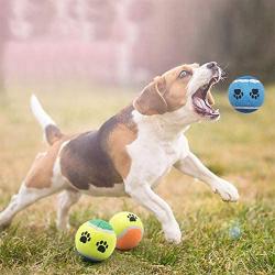 Petaste CWWJ014 Dog Balls Toy, Dog Tennis Ball Rubber Balls for Puppy Training Play, Pack of 3