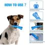 CHZHENG Dog Toothbrush Toy, Silicone Pet Molar Tooth Cleaner Brushing Stick Puppy Dental Care Dog Toy Accessories for Large Medium Small Dogs - Fun to Chase and Fetch,Blue