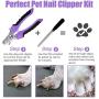 DAIRSHY Dog Nail Clippers and Trimmer - with Safety Guard to Avoid Over Cutting - Razor Sharp Blade for Thick Toenail - Professional Pet Nail Grooming Tool for Small Medium and Large Dogs, Cats