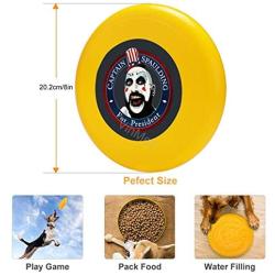 Pet Frisbee Flying Disc Dog Toy - Multifunction Limitied Edition Captain Spaulding for President