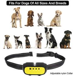 Geilibuy Dog Training Collar, Small Spray Antibark Collar for Small to Large Dogs 8-100lbs, 2In1 Rechargeable Spray Dog Collar with 500Ft Remote, Spray, Beep Shock Modes, Adjustable