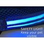 Outdoor Dog Harness with LED chest lights, reflective chest seams, fast slip adjustable clip, no choke / no-pull design for control over extra small (XS), small, medium, large, & extra large(XL) dogs