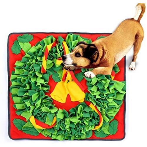 ZUZG Snuffle Mat for Dog,Interactive Puzzle Toys,Slow Feeder Licking Mat Encourgaing Natural Foraging Skills, Pet Activity Mat for Small Medium Dogs Stress Release