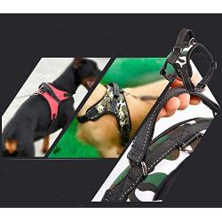 WmcyWell Adjustable Pet Dog Harness with Metal Ring and Easy Control Handle for Small Medium Large Dogs