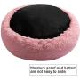 EXGOX Plush Donut Pet Bed,Dog Cat Round Warm Calming Cuddler Kennel Puppy Sofa, Cat Cushion Bed Sleeping Bag Orthopedic Relief and Improved Sleep,Anti-Slip Bottom,Machine Washable(5050cm/19.719.7)