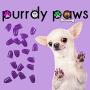 Purrdy Paws 40-Pack Soft Nail Caps for Dogs Claws Purple