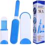Recaceik Pet Hair Remover Brush - Dog & Cat Hair Remover with Self-Cleaning Base - Double Sided Animal Hair Removal Tool