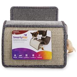SmartyKat, Scratch Scroll, Cat Scratcher, Interactive Cat Toy, Multi-Surface Carpet and Sisal, With Feathers