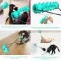 pet jouet Dog Chew Toys with Double Suction Cup, Dog Toys for Aggressive Chewers, Dog Molar Bite Toy, Interactive Ropes Toy for Dog Teeth Cleaning, Tug of War, Puppy Dog Trainng, Kill Boring Time.