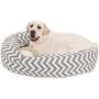 Majestic Pet Chevron Sherpa Bagel Bed