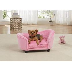Enchanted Home Pet Ultra Plush Snuggle Bed in Light Pink