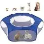 Pawaboo Small Animals Playpen, Breathable & Waterproof Small Pet Cage Tent with Zippered Cover, Portable Outdoor Yard Fence for Kitten/Puppy/Guinea Pig/Rabbits/Hamster/Chinchillas/Hedgehogs/Reptiles Pawaboo Small Animals Playpen, Breathable & Waterproof Small Pet Cage Tent with Zippered Cover, Portable Outdoor Yard Fence for Kitten/Puppy/Guinea Pig/Rabbits/Hamster/Chinchillas/Hedgehogs/Reptiles