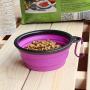 AYECEHI Portable Silicone Collapsible Pet Cat Bowls,Foldable Expandable Water Feeding Travel Bowl Cup Dish for for Pet Dogs and Cats
