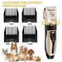 Miserwe Rechargeable Cordless Pet Clippers Low Noise Electric Horse Grooming Clippers with Guard Combs Brush for Horse