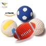 FLYER BOUTIQUE Dog Toys Pet Interactive Latex Sounding Balls Teeth Cleaning Big Football Tennis Rugby Volleyball