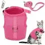 WONDERPUP Adjustable Cat Harness with Leash Set for Walking Escape Proof Soft Air Mesh for Kitty Puppy Rabbits Small Dogs Animal WONDERPUP Adjustable Cat Harness with Leash Set for Walking Escape Proof Soft Air Mesh for Kitty Puppy Rabbits Small Dogs Animal