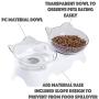 BELMAKS Anti-Vomiting Orthopedic Pet Bowl,15°Tilted Platform Cat Feeders Food and Water Bowls