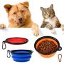Cosmos 3 Pack Silicone Portable Collapsible Folding Dog Bowl for Pet Cat Food Water Feeding