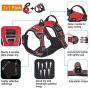 tobeDRI No Pull Dog Harness Adjustable Reflective Oxford Easy Control Medium Large Dog Harness with A Free Heavy Duty 5ft Dog Leash