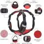 FOSSMAO No Pull Dog Harness Adjustable Reflective Oxford Easy Control Medium Large Dog Harness with A Free Dog pet Collar Lights FOSSMAO No Pull Dog Harness Adjustable Reflective Oxford Easy Control Medium Large Dog Harness with A Free Dog pet Collar Lights