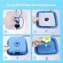 Cat Water Fountain with LED Water Level Window, 84oz/2.5L Automatic Pet Fountain, Ultra Silent Healthy and Hygienic, 3 Modes Drinking Fountain, with 1 Carbon Filter and 1 Large Silicone Mat Cat Water Fountain with LED Water Level Window, 84oz/2.5L Automatic Pet Fountain, Ultra Silent Healthy and Hygienic, 3 Modes Drinking Fountain, with 1 Carbon Filter and 1 Large Silicone Mat