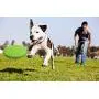 Gear4Petz Dog Frisbee, Rubber Flyer Dog Flying Disc Dog Toys, 100% Natural Non-toxic Rubber, 9 Inch Large，2 in 1 pack, Orange and Green