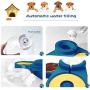 Lucky-M Double Cat Bowls,Dog Bowls and Cat Food Bowls with Pets Automatic Water Dispenser for Small Dogs and Cats