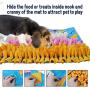 Lepawit Dog Snuffle Mat with Squeaker Dogs Treat Blanket Feeding Mat for Small Medium Dogs Training Nosework Encourage Natural Foraging Skills