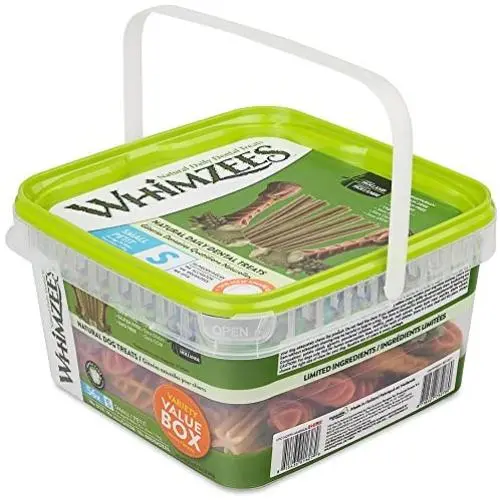 Whimzees Natural Grain Free Daily Dental Dog Treats, Variety Box Whimzees Natural Grain Free Daily Dental Dog Treats, Variety Box