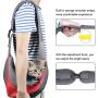 YouJia Pet Dog Sling Carrier, Breathable Mesh Travelling Pet Hands-Free Sling Bag Adjustable Padded Strap Front Pouch Single Shoulder Bag for Dogs Cats