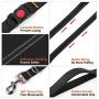 Pawaboo Dog Seatbelt, Upgraded Adjustable Nylon Pet Car Seat belt Harness Headrest Restraint, Bungee Double Dog Leash Reflective Vehicle Safety Leads Strap for Travel for Small Medium Large Dog, Black