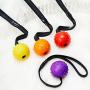 Skylety 4 Pieces Dog Ball on a Rope Interactive Dog Training Ball Dog Toy Ball on a Rope Reward and Exercise Toy for Small Medium Large Dog Fetching, Catching, Throwing and Tugging