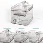 NPET Cat Water Fountain, 3L Automatic Pet Drinking Fountain Dog Water Dispenser with Quadruple-Action Filter (WF020 Transparent)