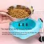 kathson Crate Dog Bowl Removable Stainless Steel Hanging Cage Pet Food & Water Feeder Bowls Coop Cup for Puppy Cat Bird(2 PCS)