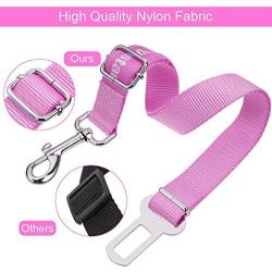 Vastar Adjustable Pet Dog Cat Safety Leads Car Vehicle Seat Belt Harness Seatbelt, Made from Nylon Fabric