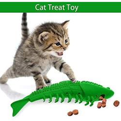 N / A Cat Catnip Toys, Interactive Cat Toothbrush Chew Toy for Kitten Kitty Cats Teeth Cleaning Dental Care, Crayfish Shape Pet Toy Cat